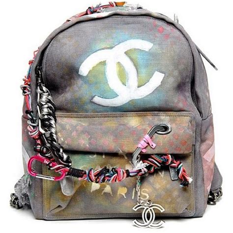 chanel bricolage canvas backpack|Chanel handbags.